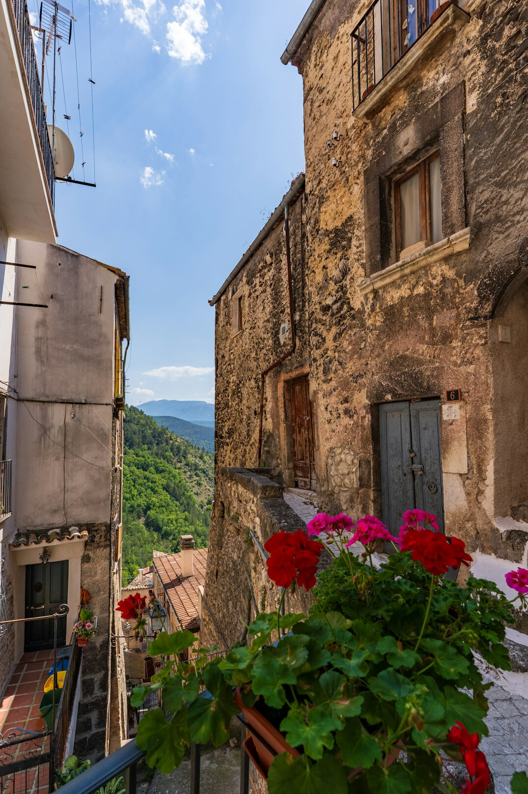 hidden european village street
