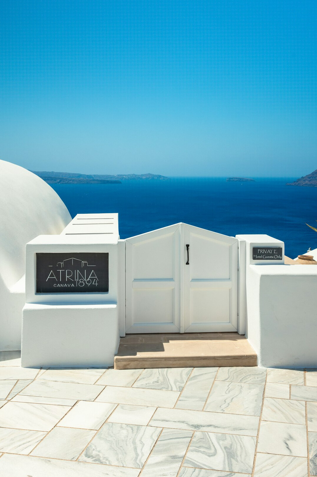 hotel terrace sea