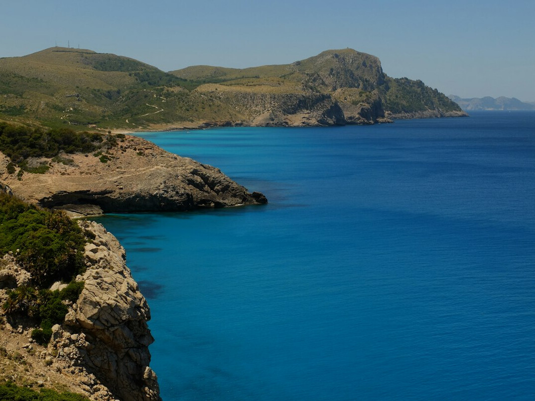 Rocky Mediterranean coast with turquoise bay